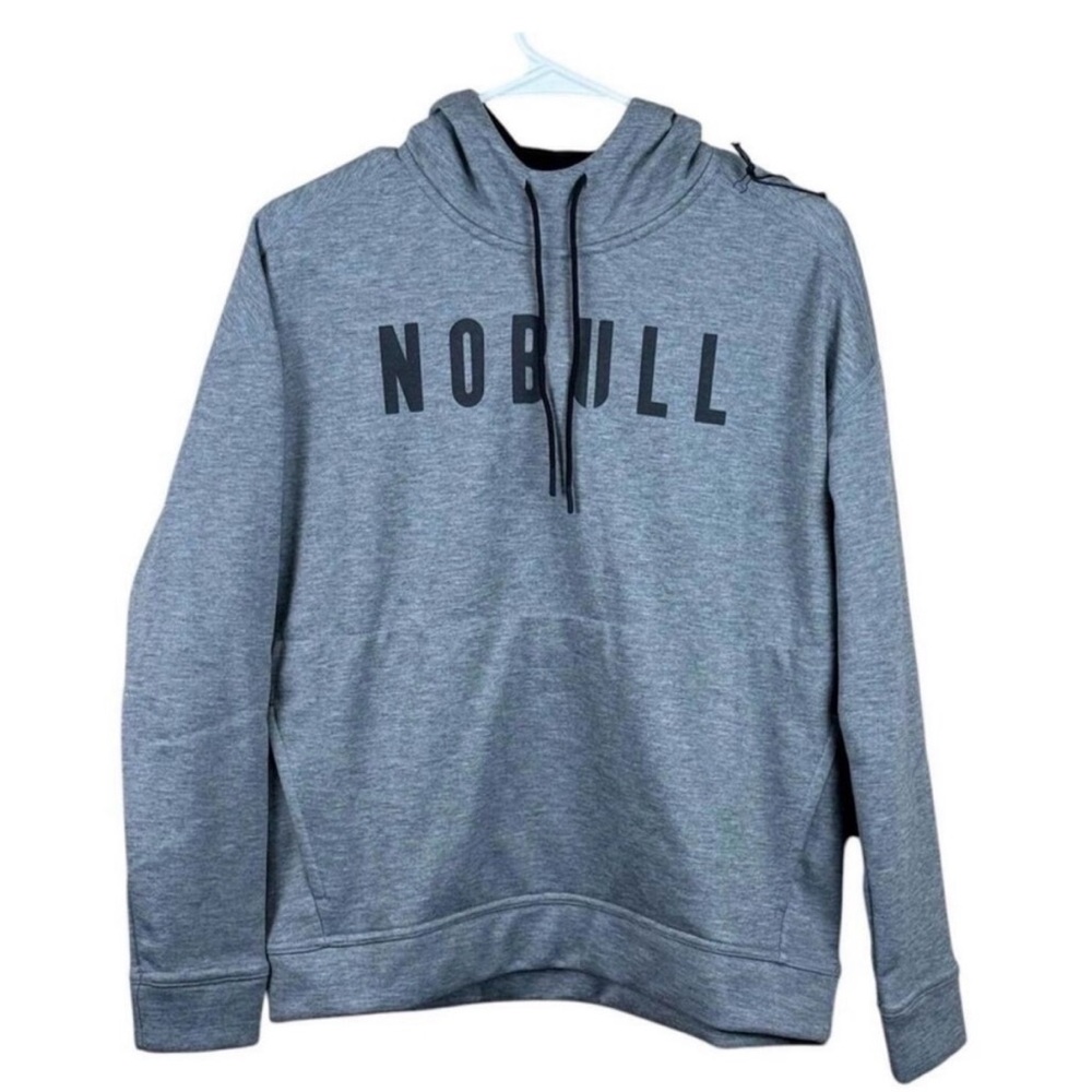 NOBULL Charcoal and Light Gray Hoodie